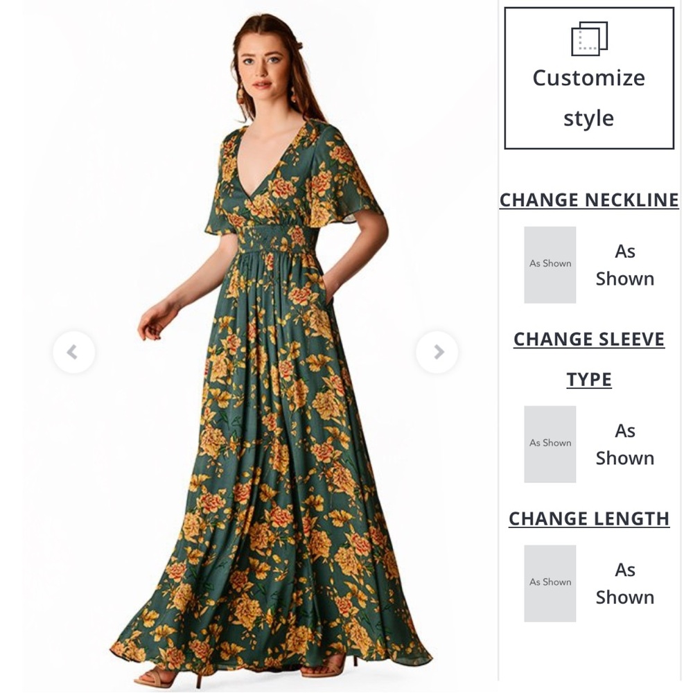 Maxi smocked waist dress